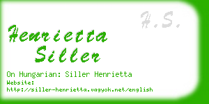 henrietta siller business card